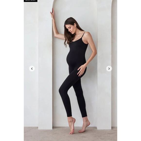 Bumpsuit Jumpsuit Womens Small The Kate Maternity Unitard Bodysuit Minimalist - Picture 2 of 11